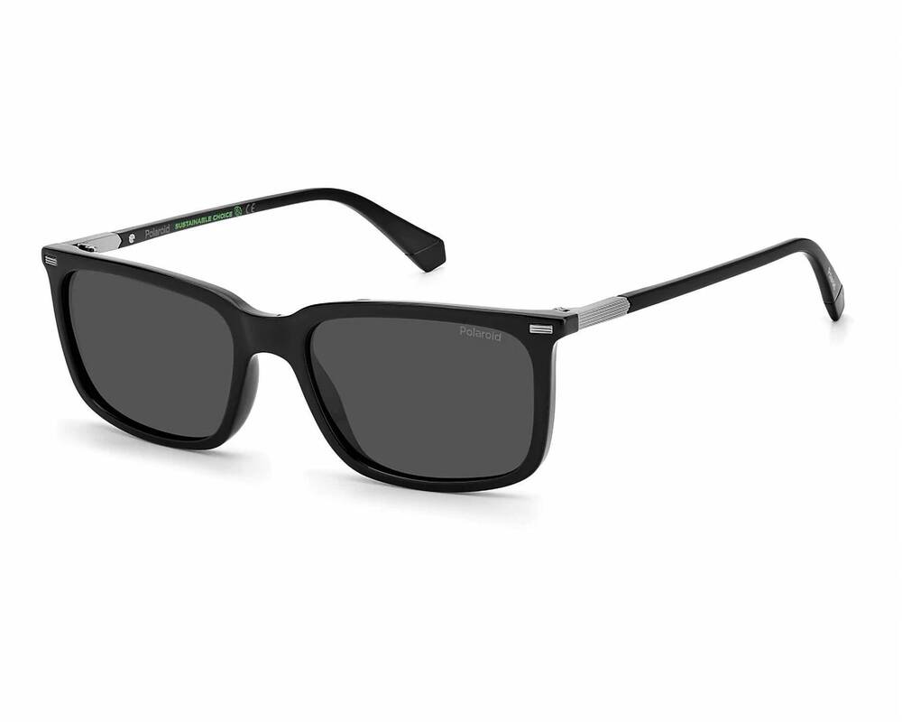 NEW POLAROID men's pld 2117/s sunglasses in black /grey